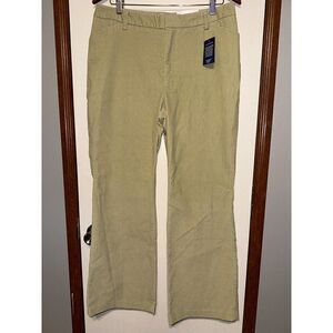 NWT Lands End Modern Fit Flat Front Boot Cut Cordory Pant  Size 12 X 29
